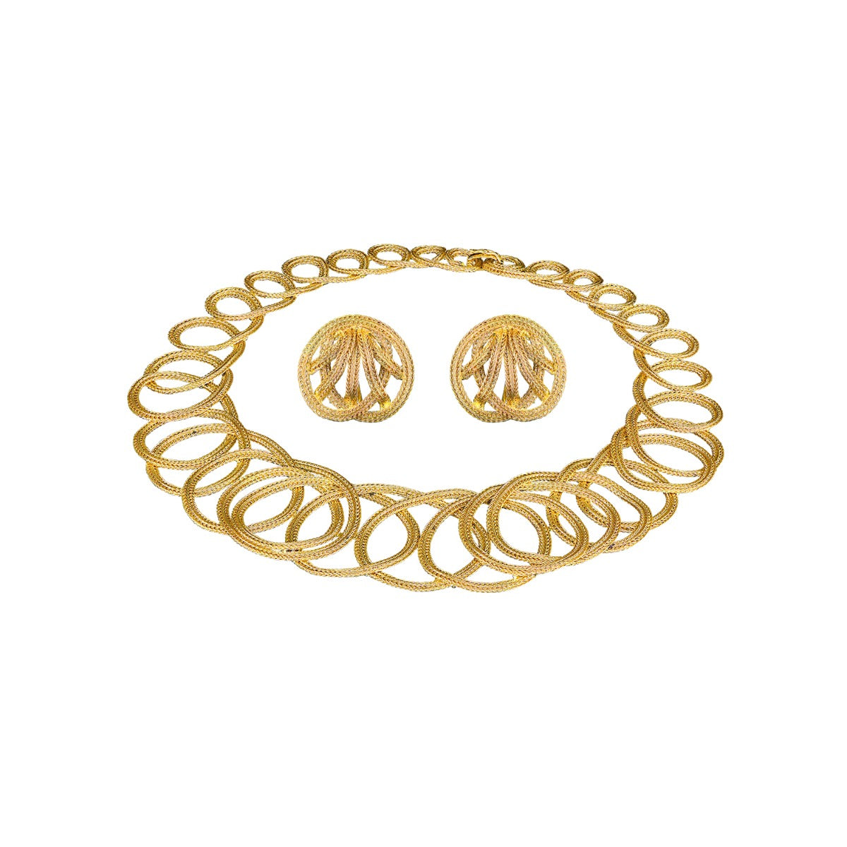 Loopy Troops Gold Necklace Set