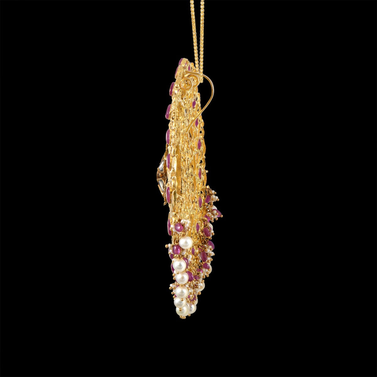 Floral Festive Gold Pendant
