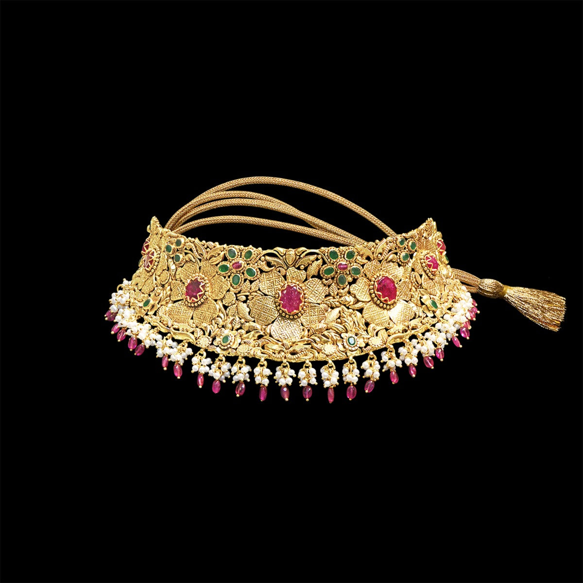Begonia Floweret Gold Choker