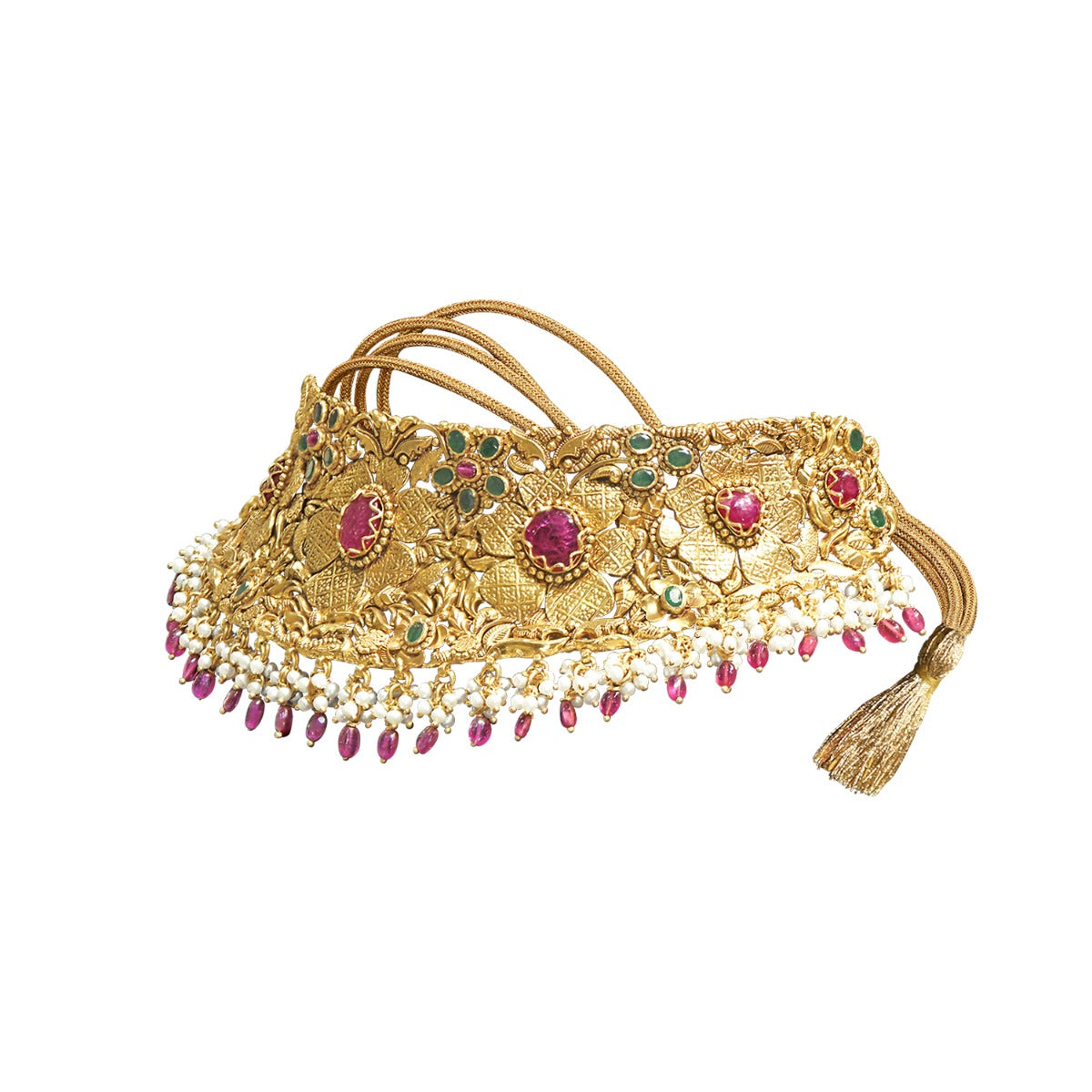 Begonia Floweret Gold Choker Set