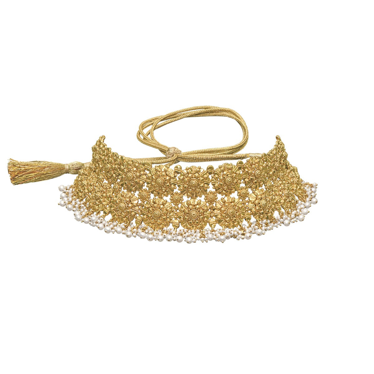 Mansi Flower Gold Choker