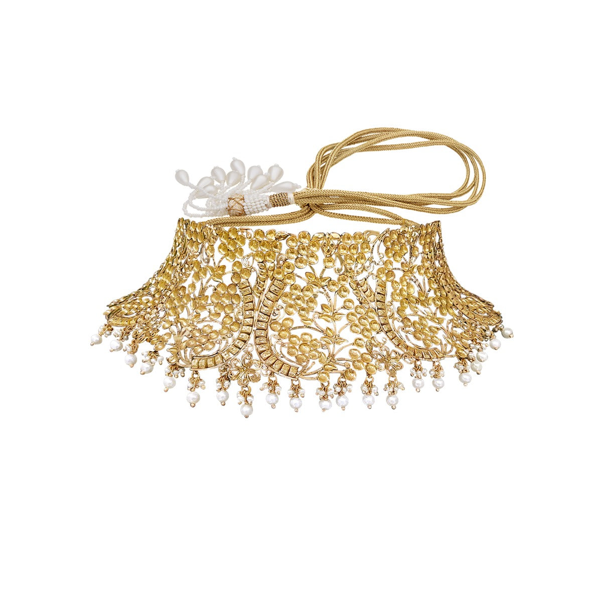 Lawrence Floral Gold Choker Set