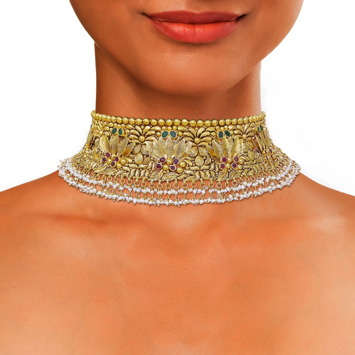 Fanciable Gold Choker Set