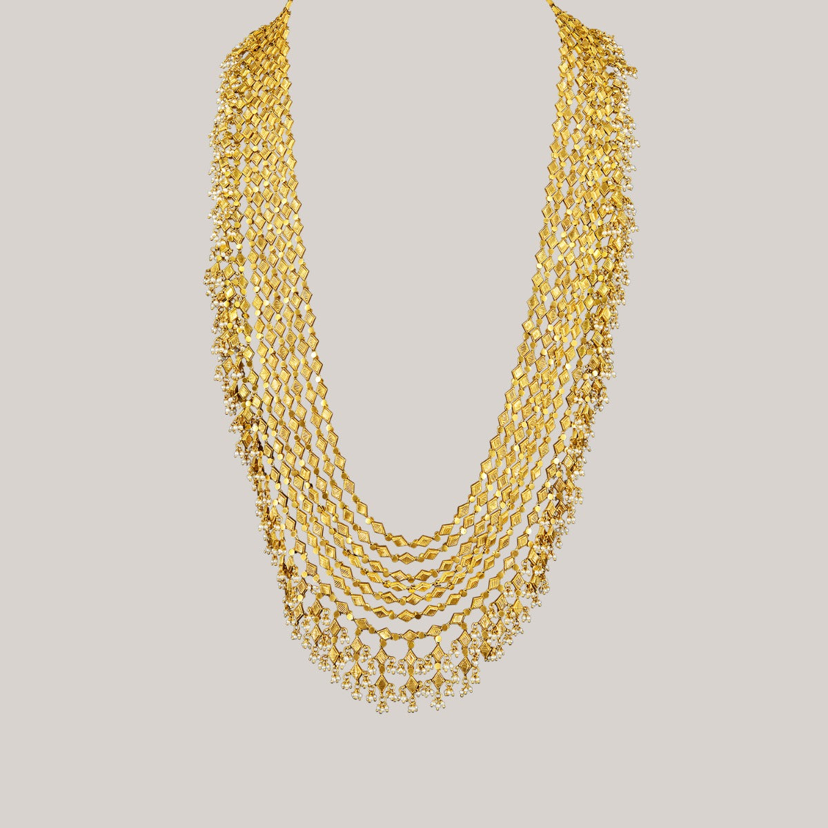 Sprinkling Rain Gold Necklace Set