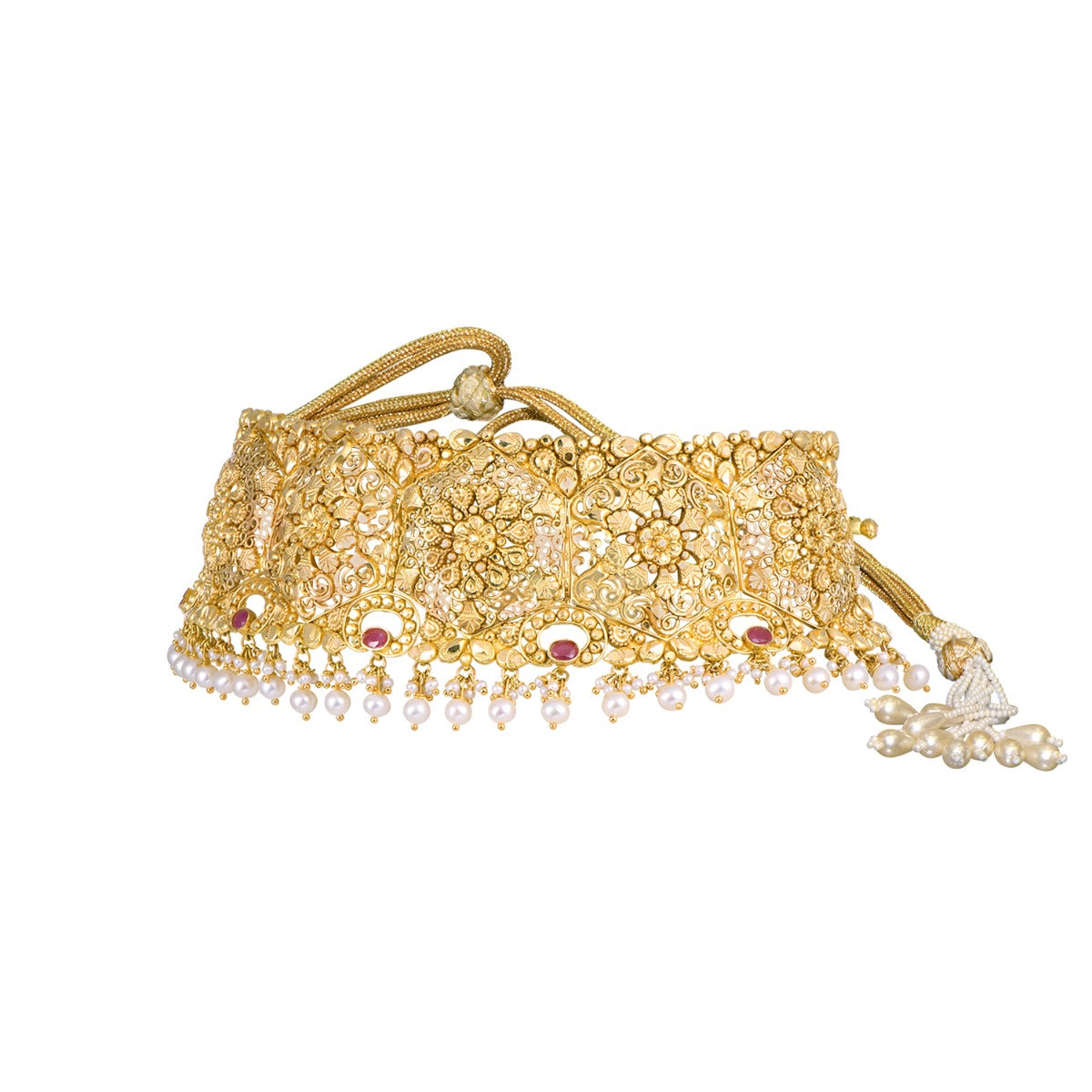 Flowery Arch Gold Choker