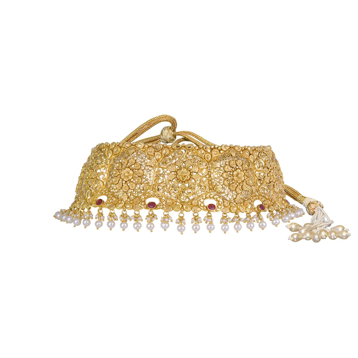 Flowery Arch Gold Choker
