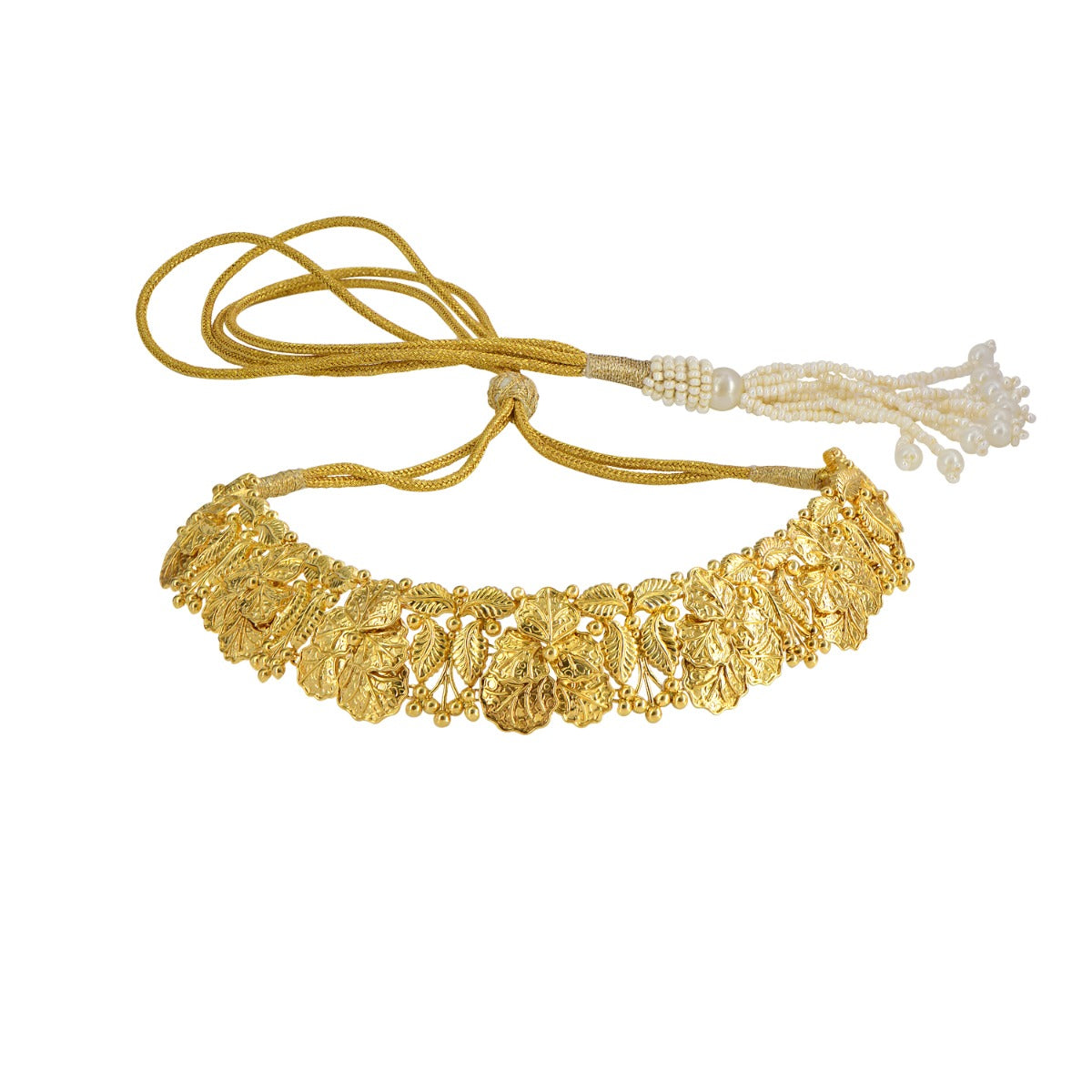 Leaves Fine Line Gold Choker