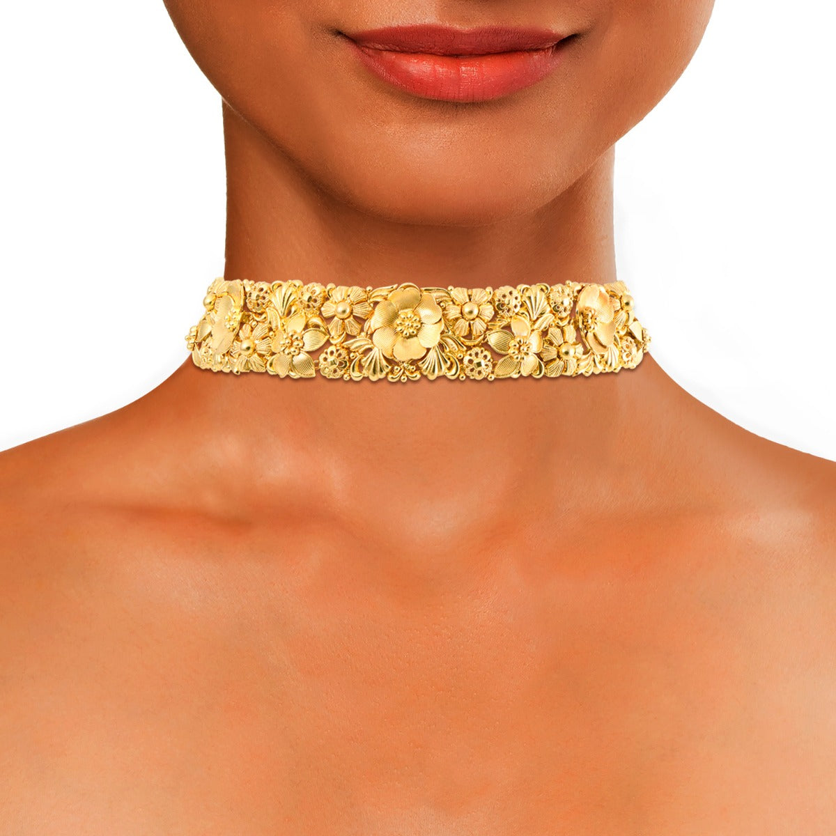 Fluer Bloom Gold Choker