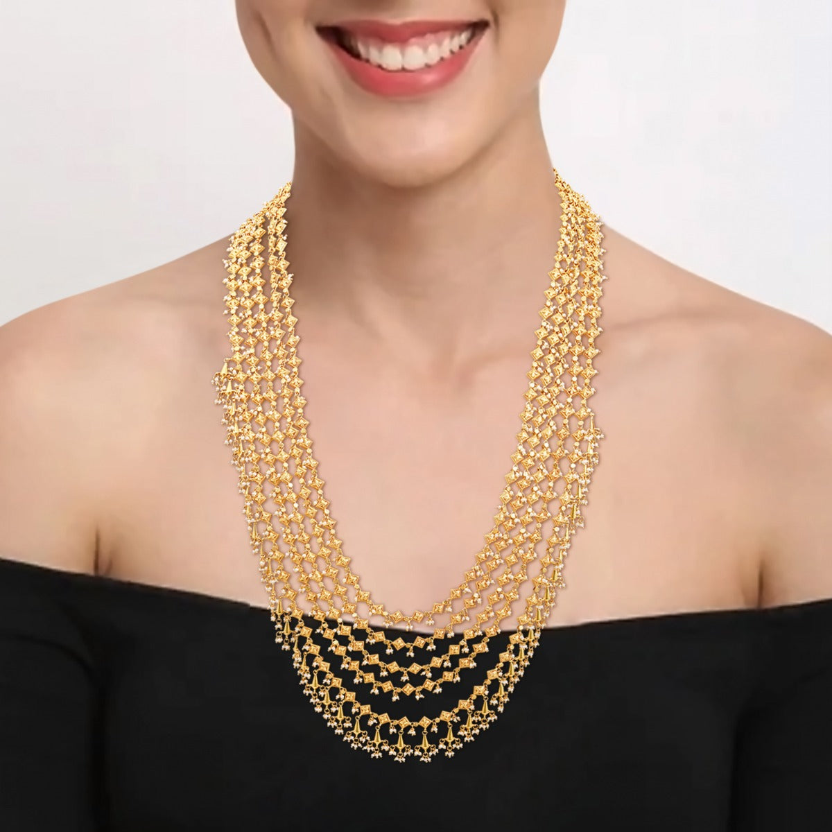 Rani Haar Gold Necklace