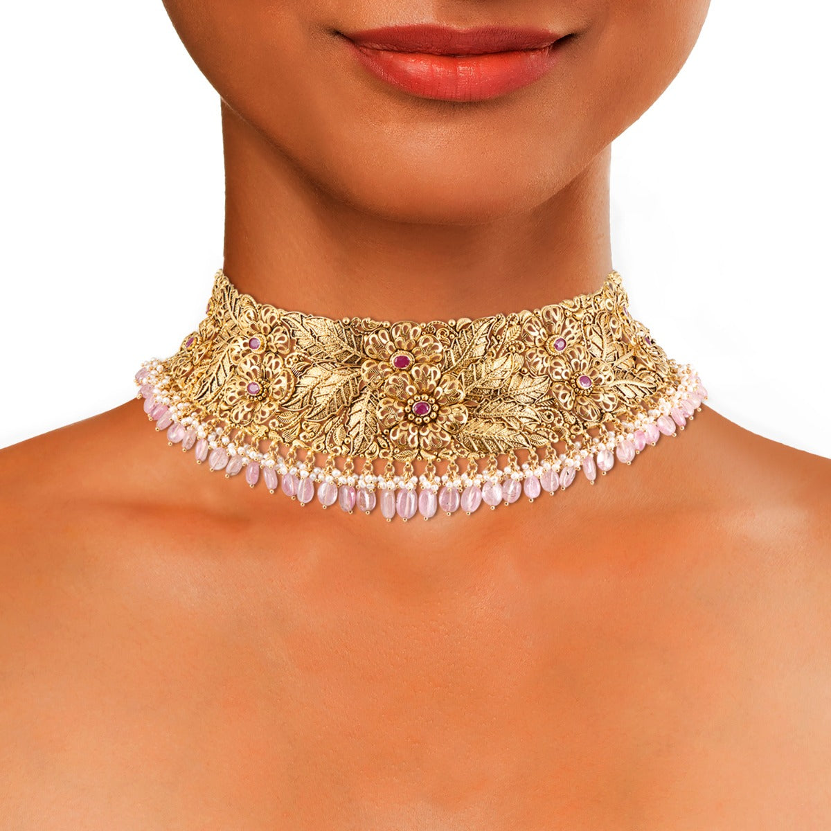 Jardin Feuille Gold Choker