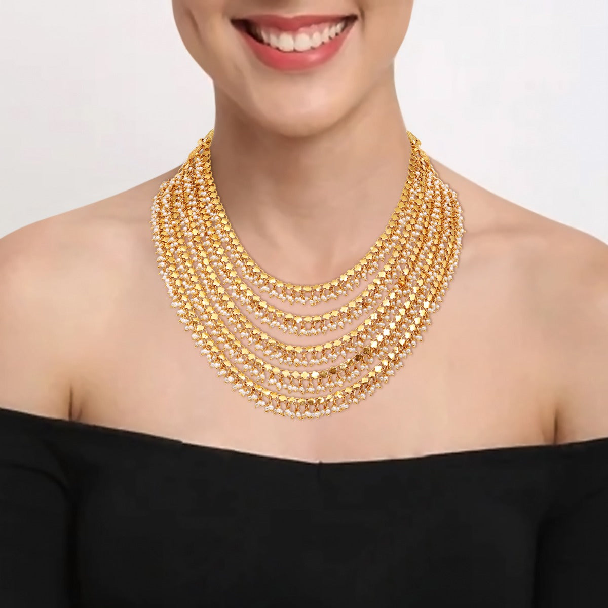 Perle Gold Necklace