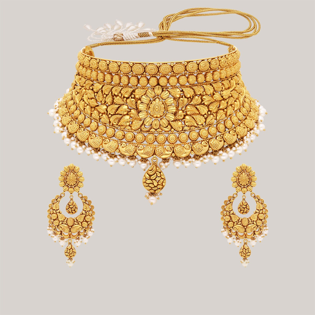 Thushi Gold Choker Set