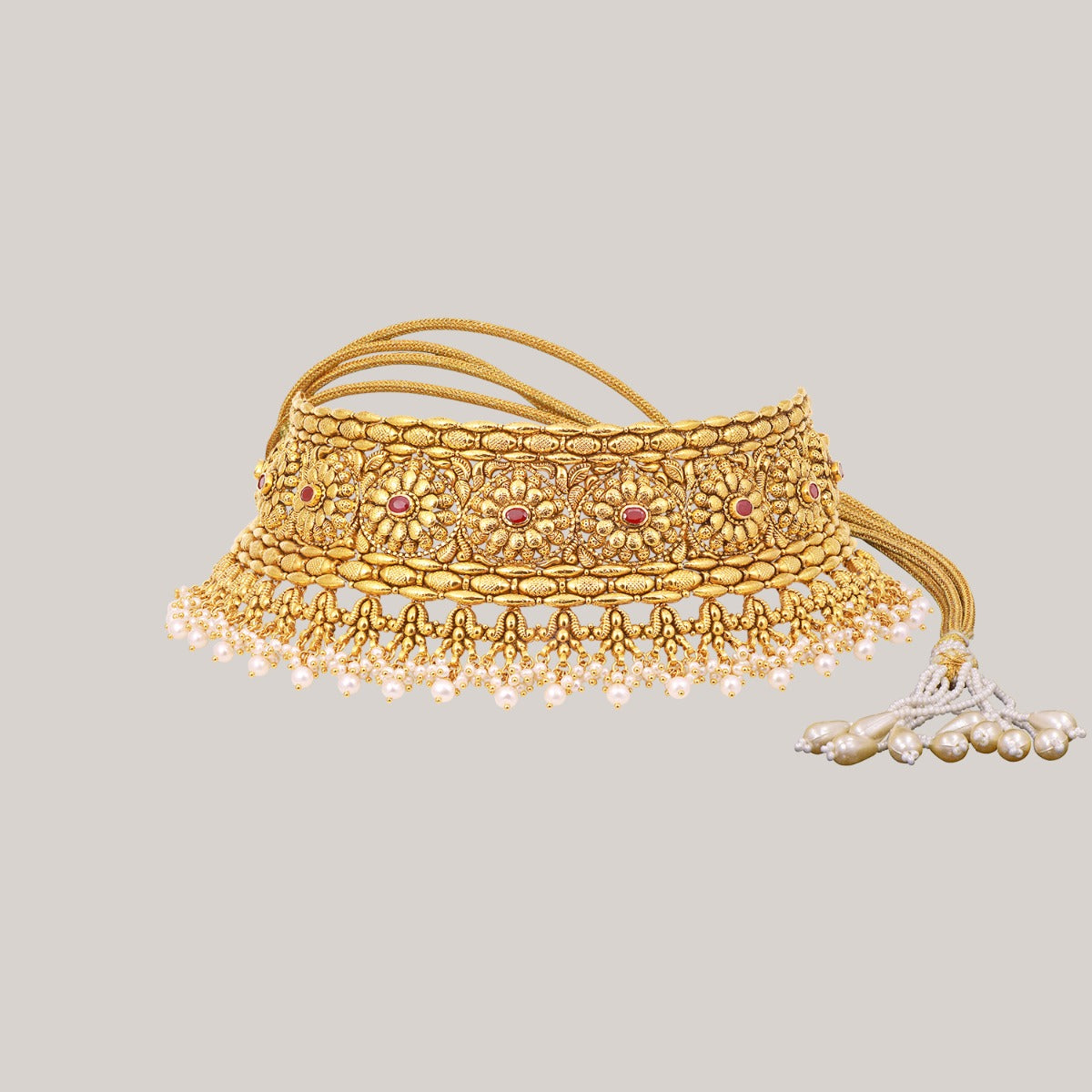 Ruby Magdalene Gold Choker