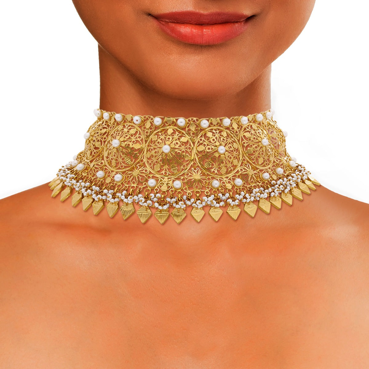 Hansika Gold Choker