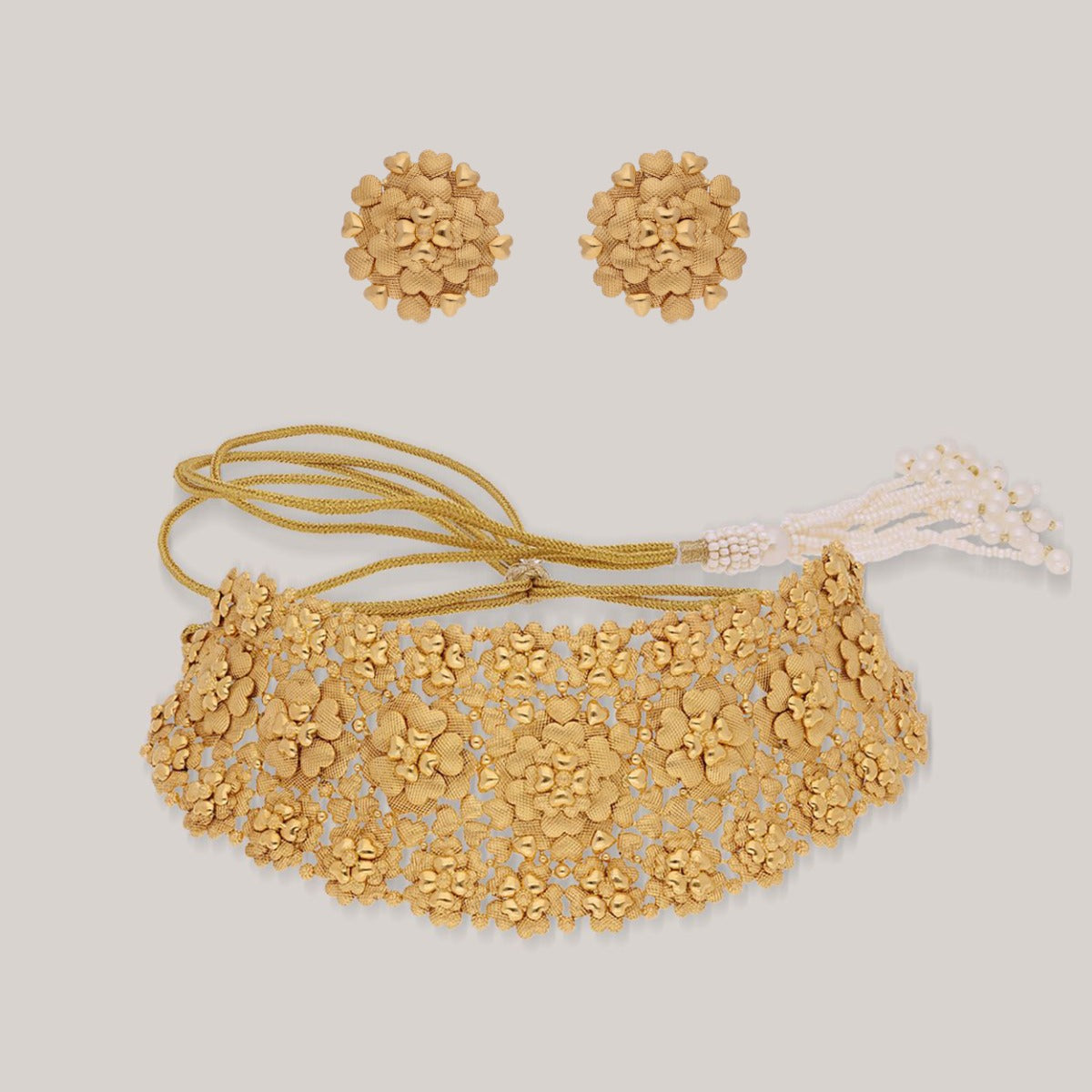 Party of Hearts Gold Choker Set