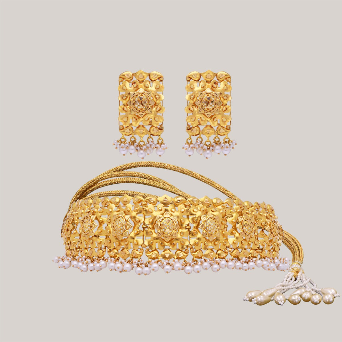 Aurum Vintage Gold Choker Set