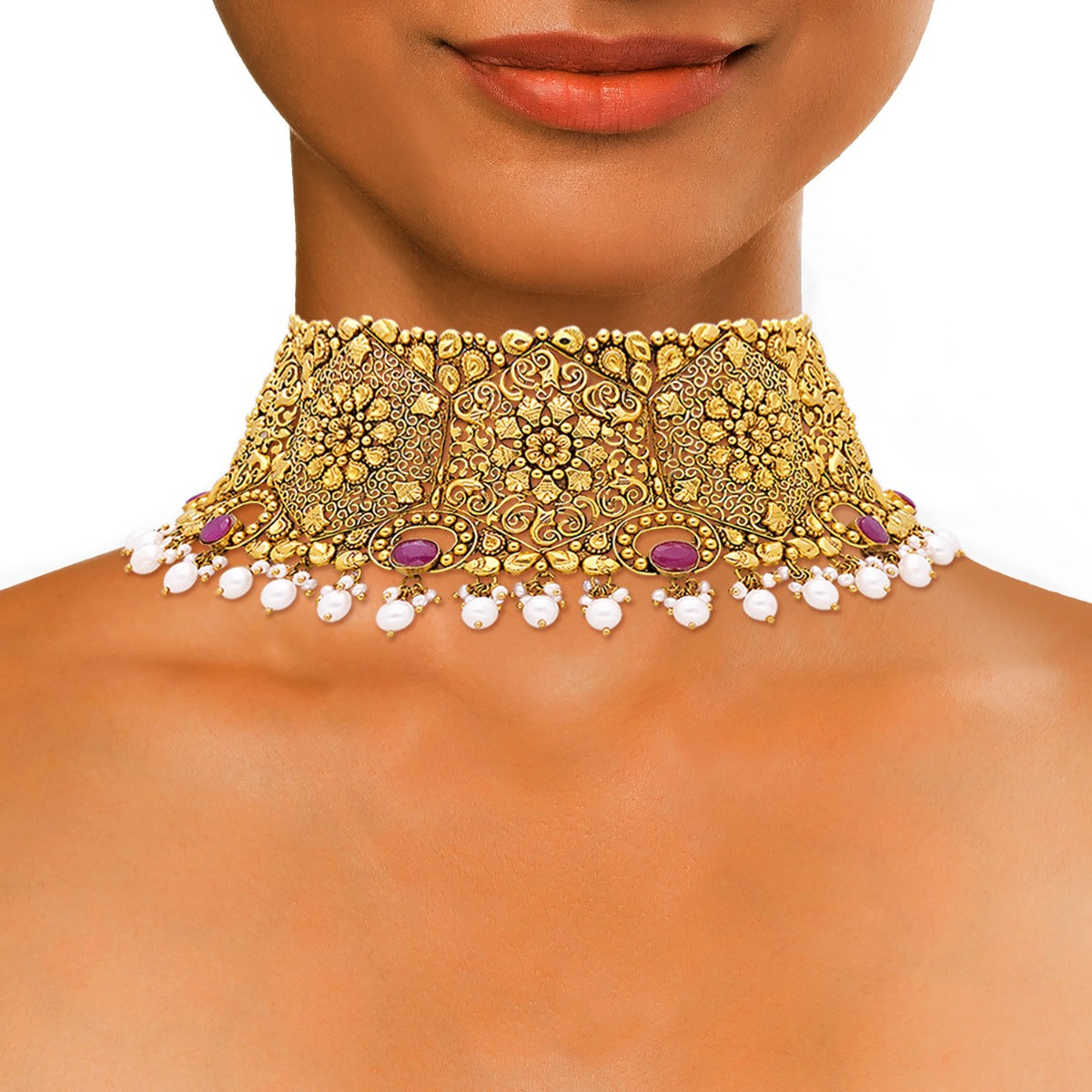 Mughda Gold Choker