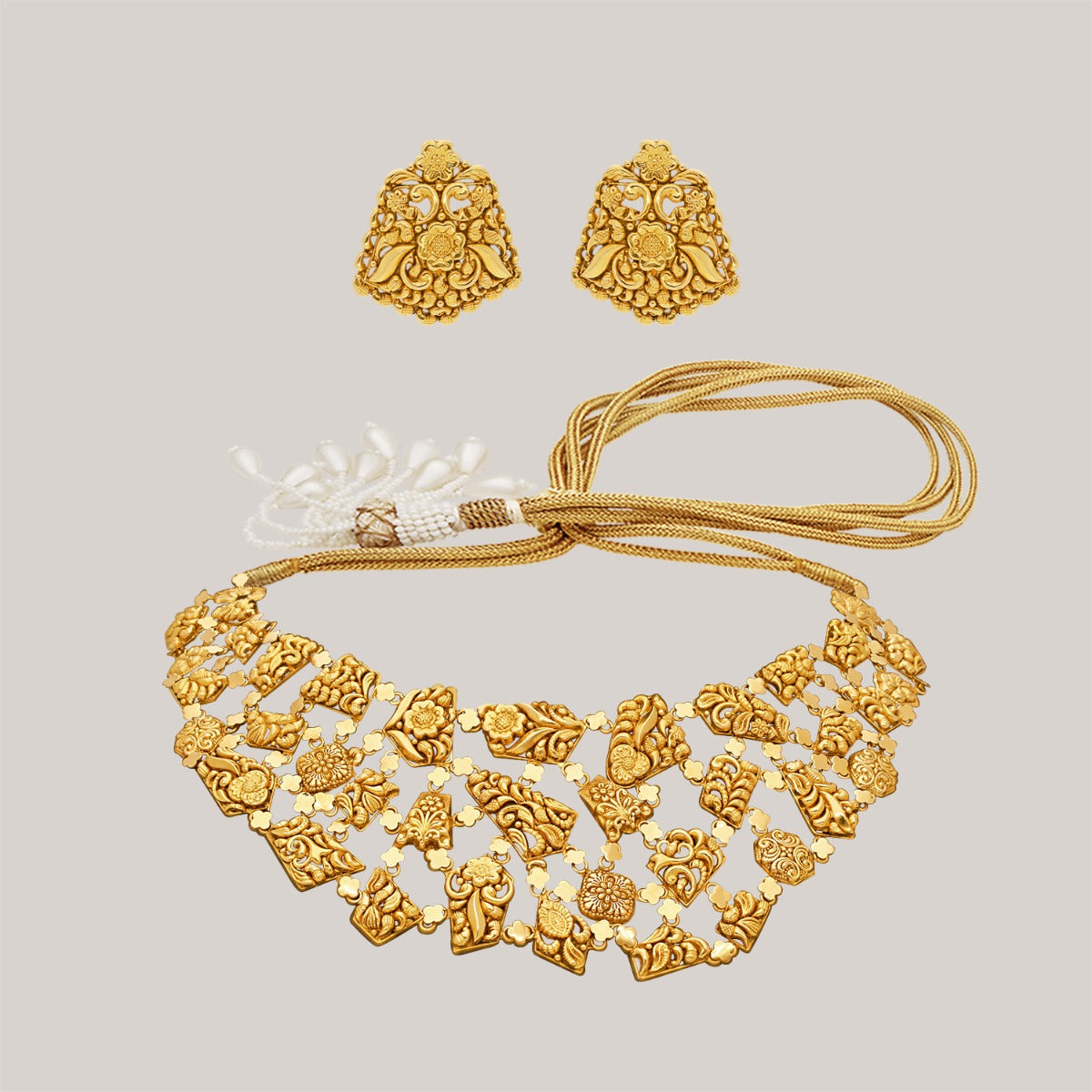 Azure Gold Necklace Set