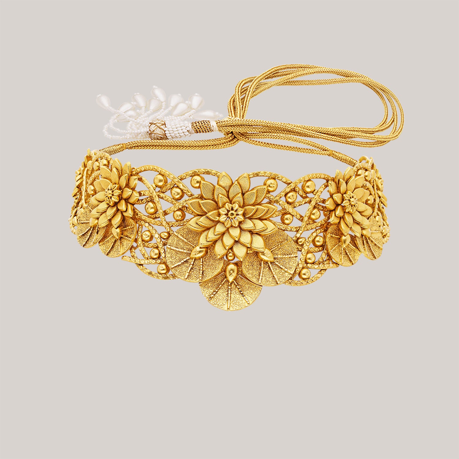 Delicate Florals Gold Choker