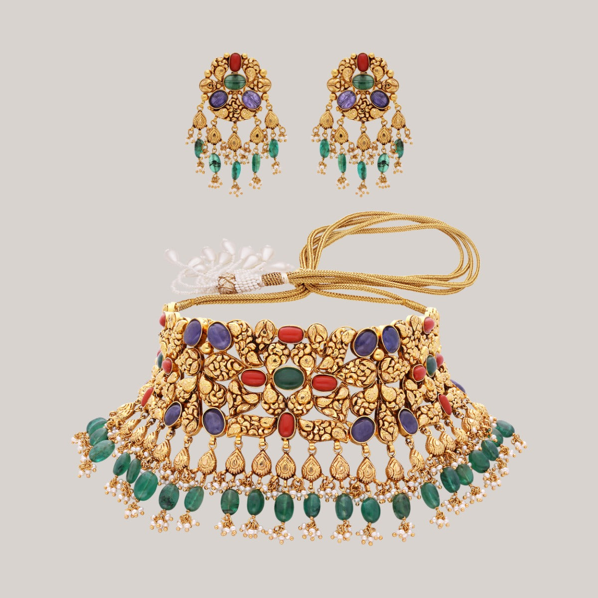 Akiiki Gold Choker Set