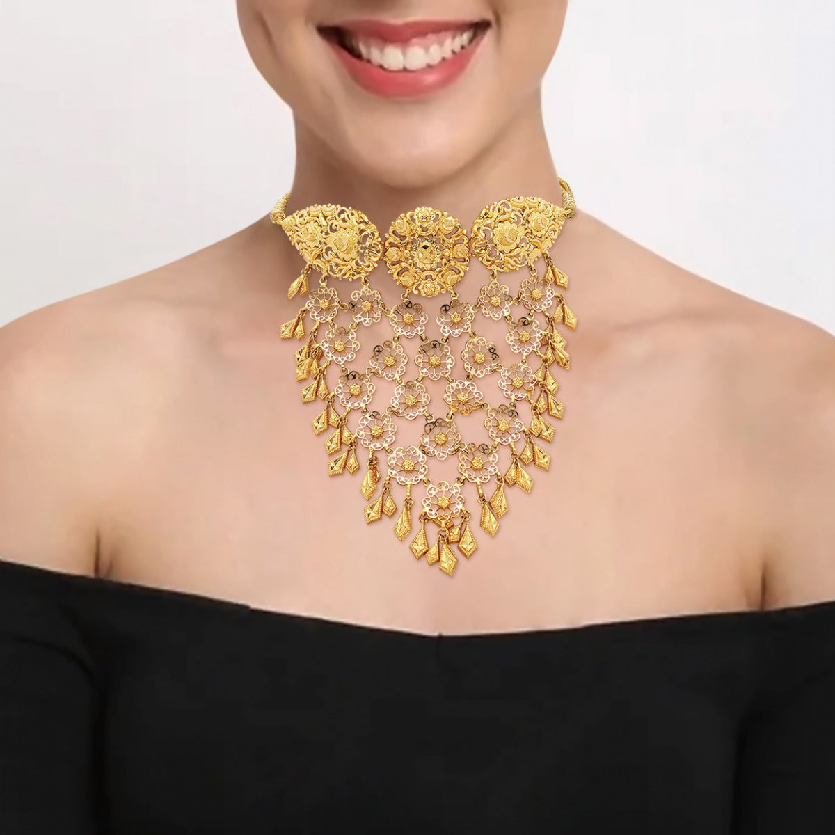 Mahita Gold Choker