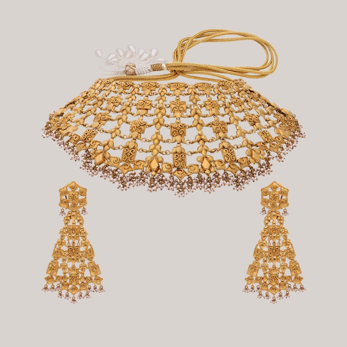 Chunky Gold Choker Set