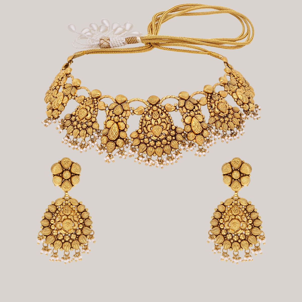 Seraphic Embrace Gold Choker Set