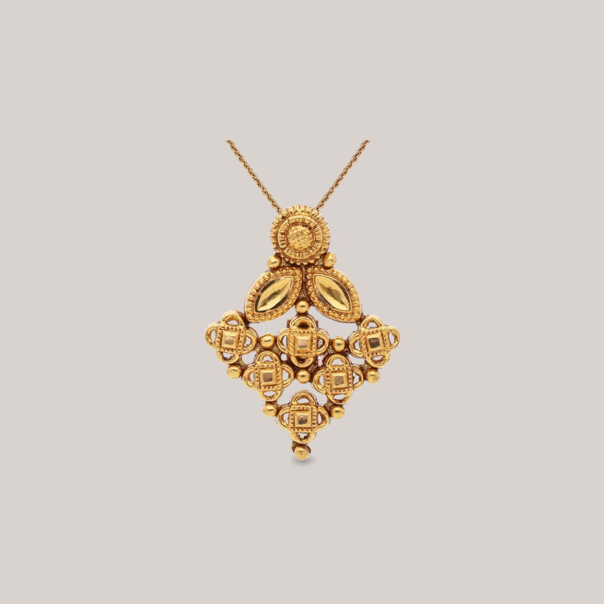 Auric Petals Gold Pendant