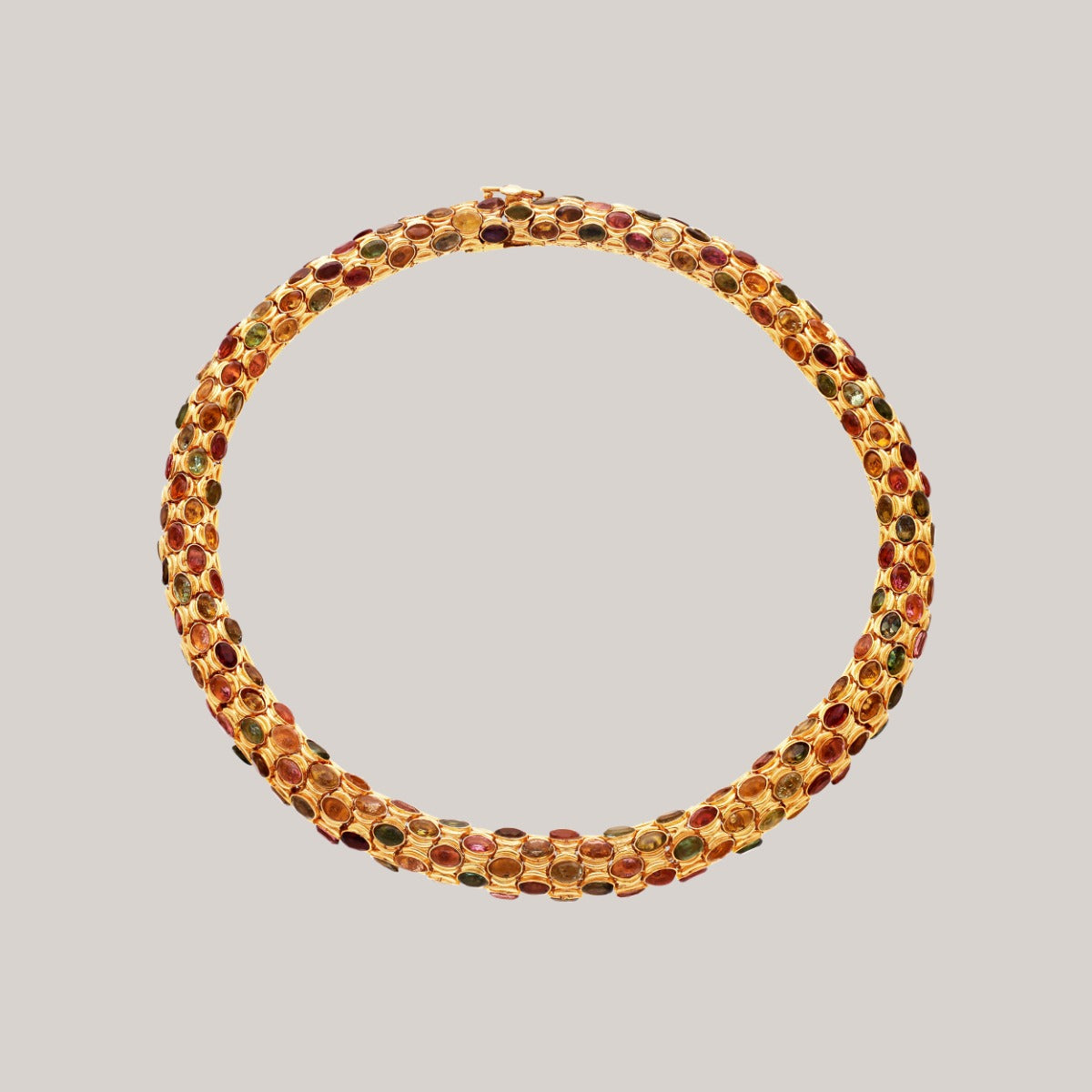 Royal Rainbow Gold Necklace Set