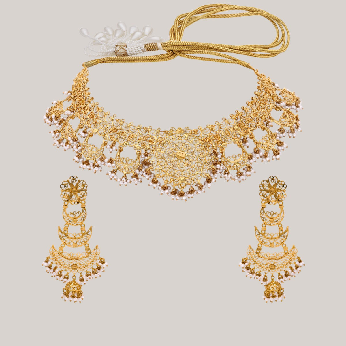 Gilded Glow Gold Necklace Set