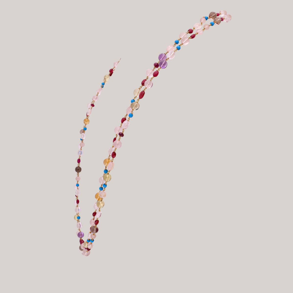 Whisper of Color Gold Necklace