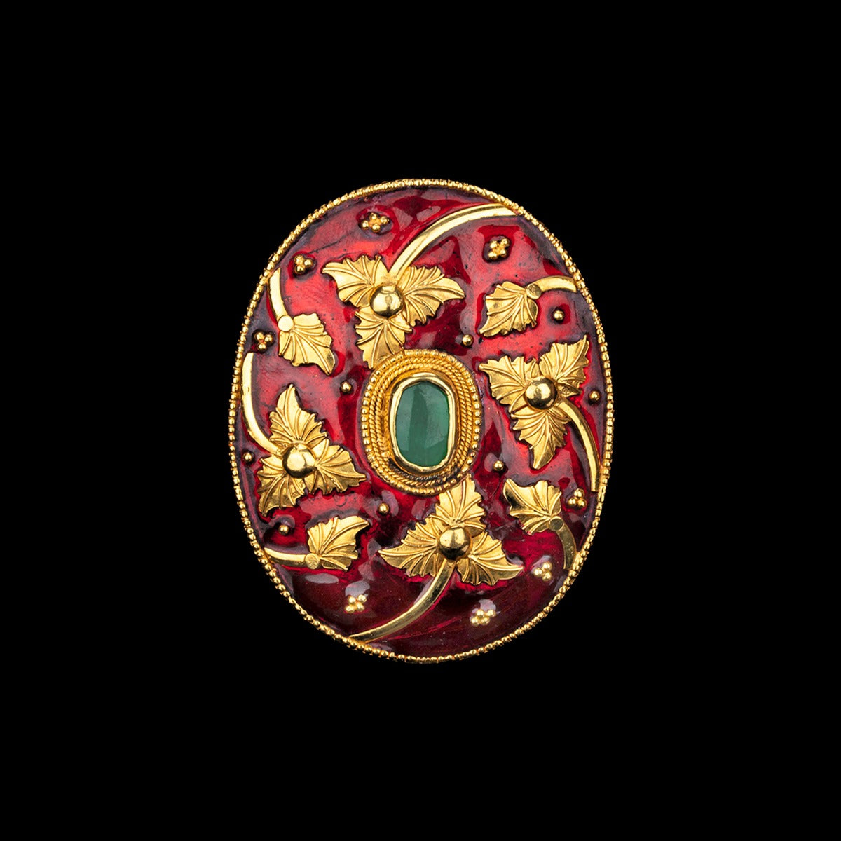 Radiant Red Gold Pendant