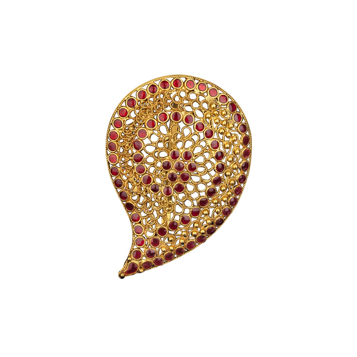 Peacock Motif Gold Pendant