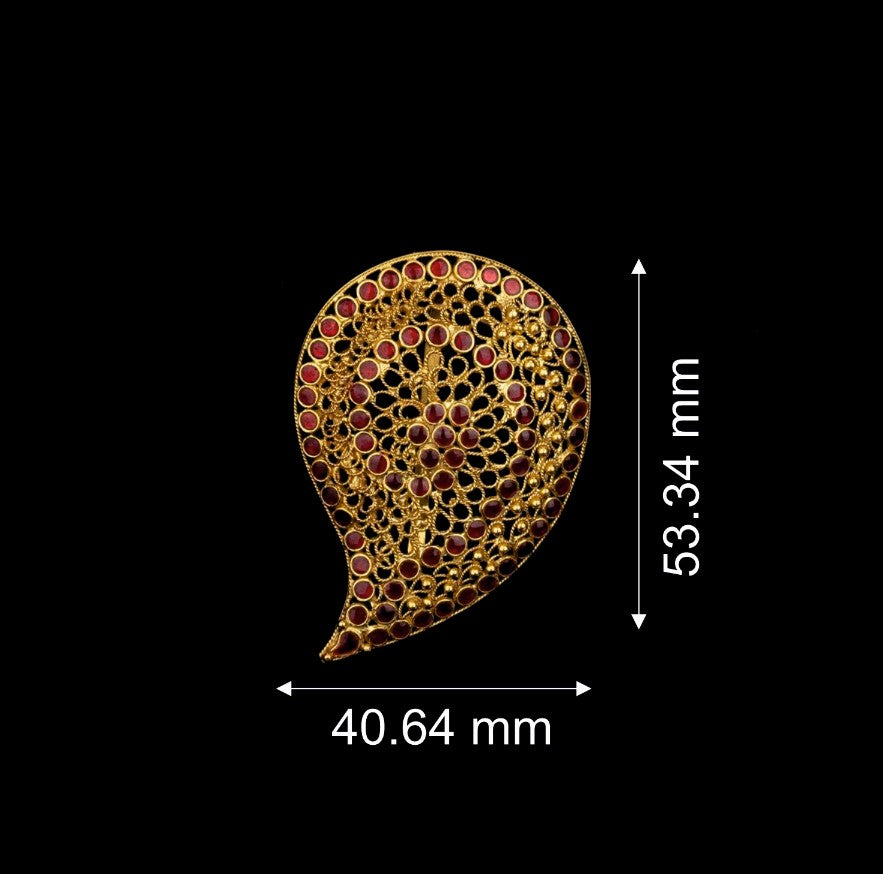 Peacock Motif Gold Pendant