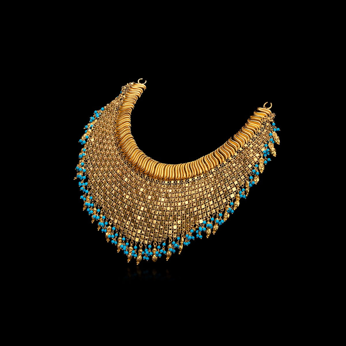 Blue Feroza Chunky Necklace
