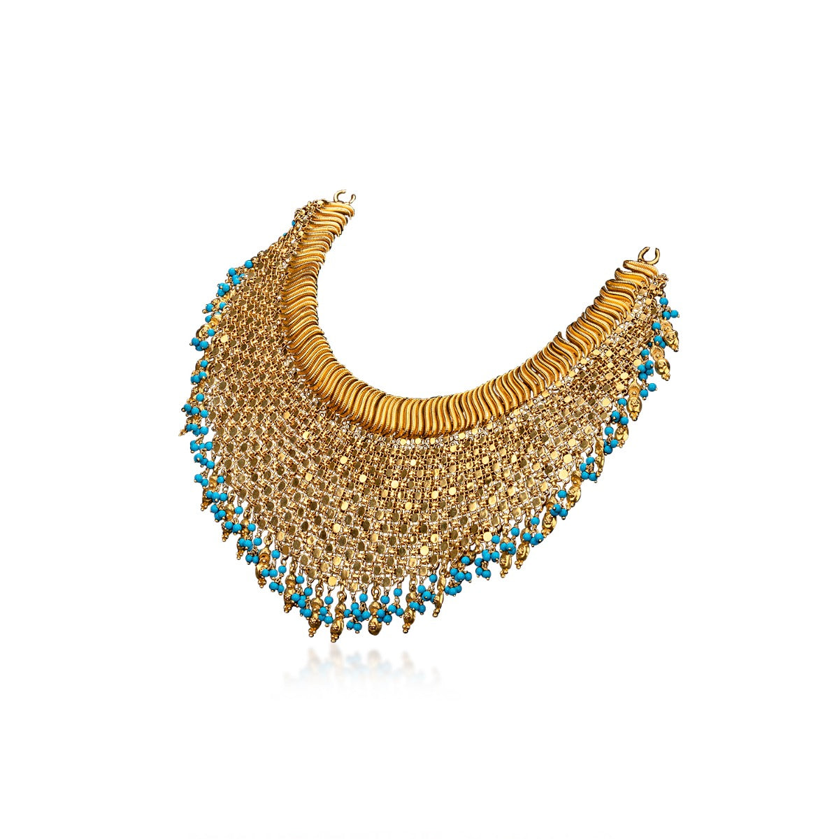 Blue Feroza Chunky Necklace
