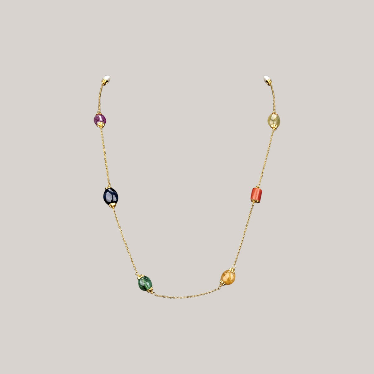 Dainty Beaded Gold Chain