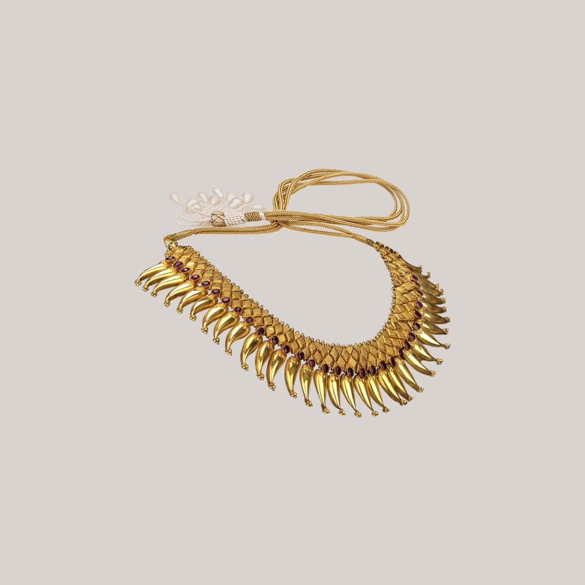 Crescent Gold Necklace