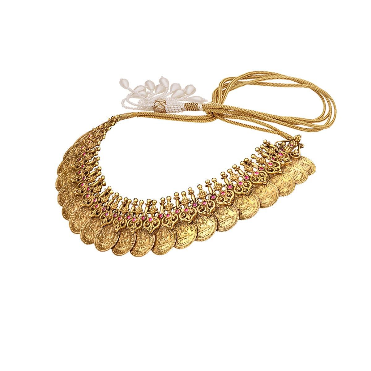Gold Laxmi Coin Necklace
