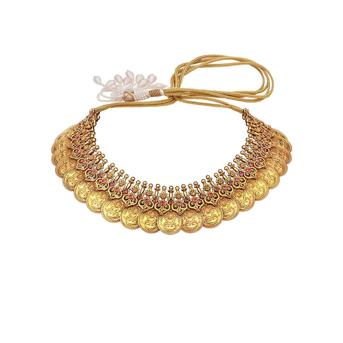 Gold Laxmi Coin Necklace