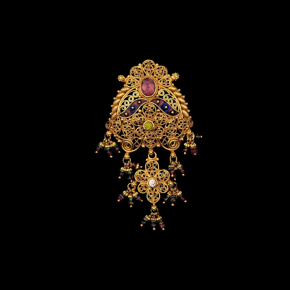 Crown Gold Pendant