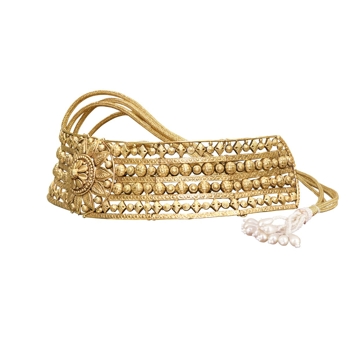Flushed Blooming Sun Gold Choker Set