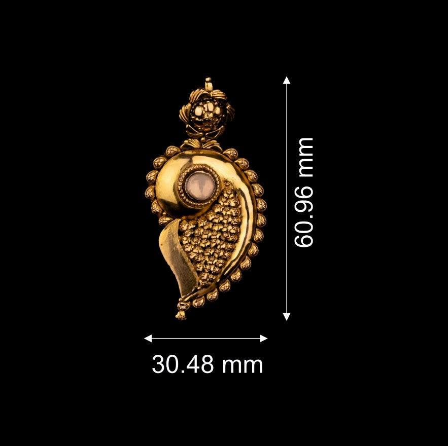 Temple Leafy Gold Pendant