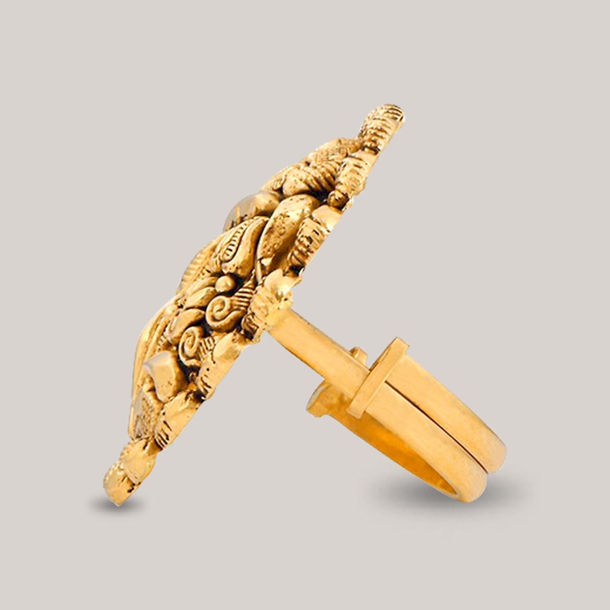 Floral Wreath Gold Ring