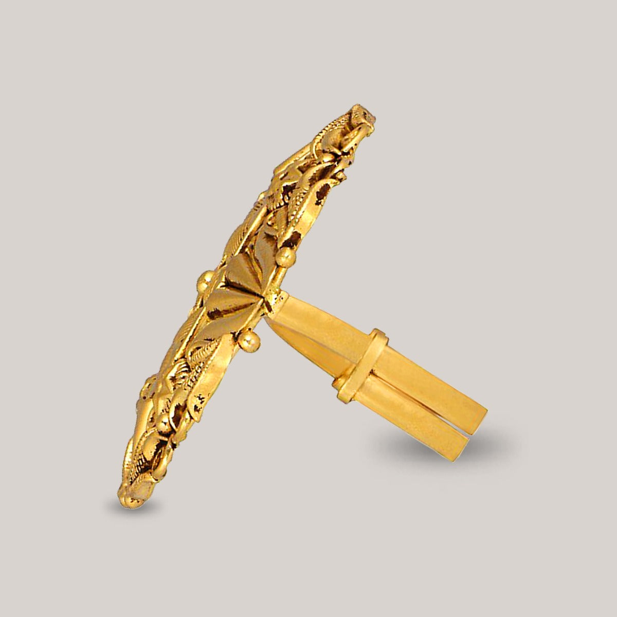 Stylish Four Wall Gold Ring
