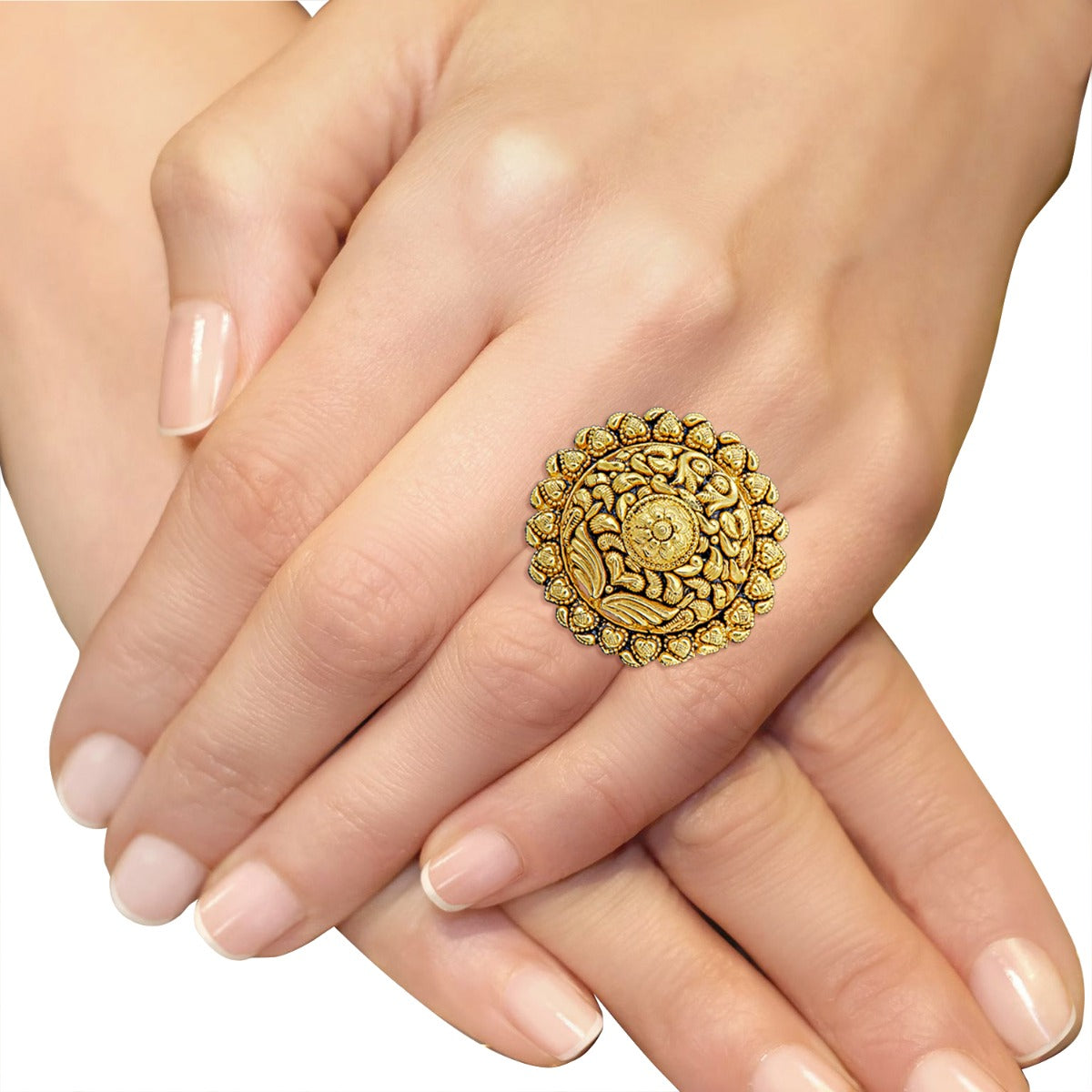 One Eyed Fish Gold Ring