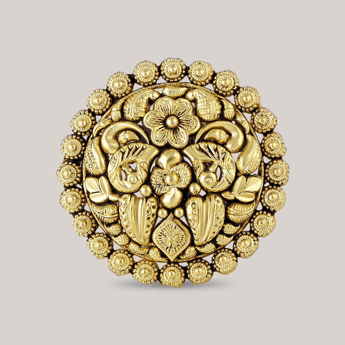 Floral Detonator Gold Ring