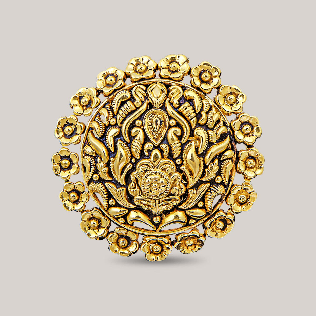 Squiggly Worms Gold Ring