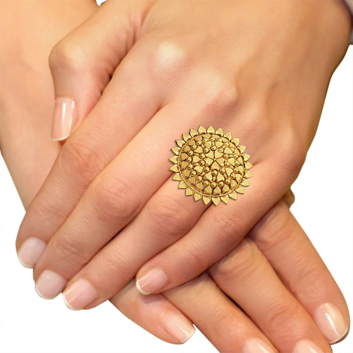 Elegant Cosmos Gold Ring