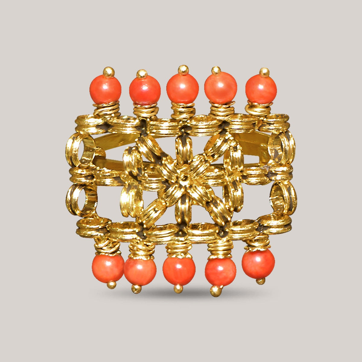 Orange Fenced Ring
